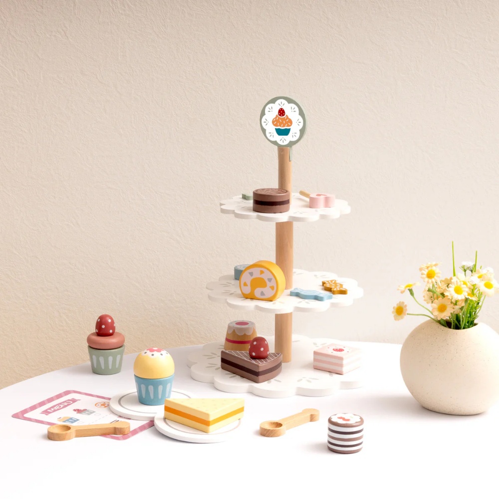TookyToy - Pretend Play Dessert Stand Toy Set
