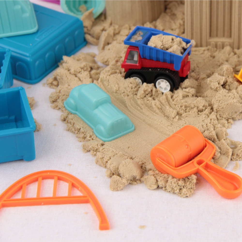 Jar Meló - Kinetic Sand Tools Set - 19-Piece City Building Kit