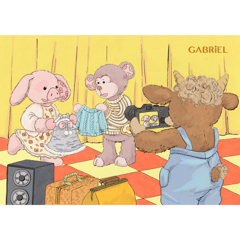 Gabriel - Plush Animal Soft Toy - Jewel Piglet - 27cm