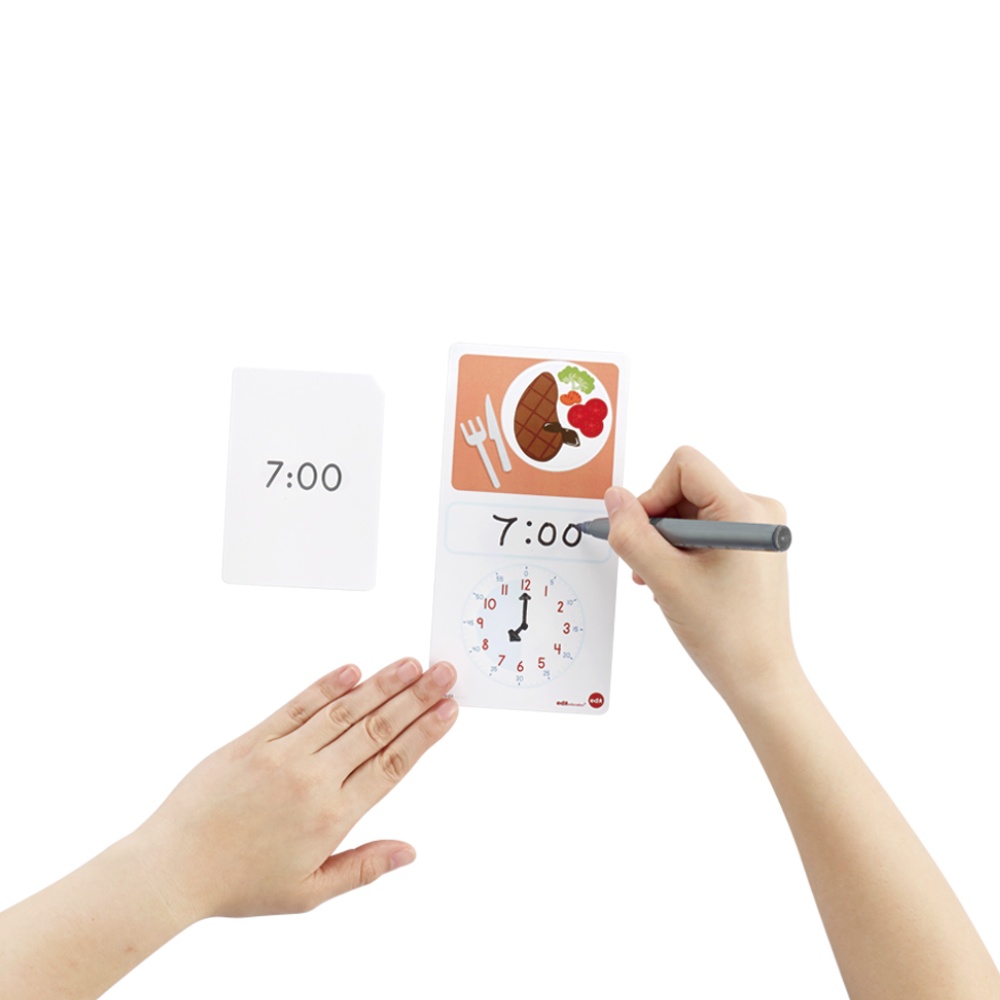 EDX Education - Clock Time Kit with Activity Cards - 36pcs