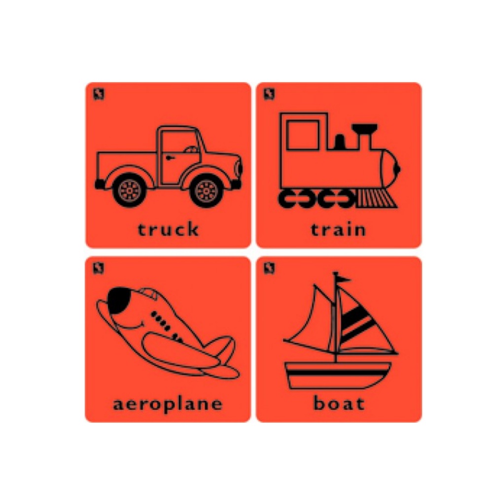 EDX Education - Art Rubbing & Embossing Plates - Transport 4pcs