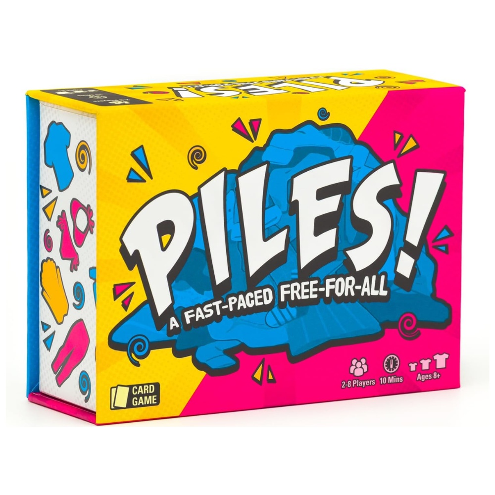 Lost Boy Entertainment - Piles! Fast-Paced Card Game for Kids and Families - 2 to 8 Players