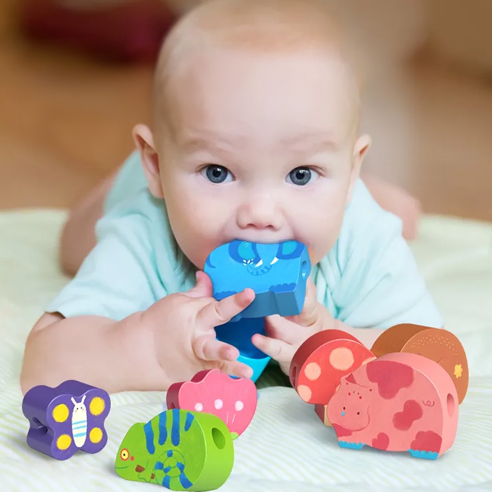 Mideer - Fine Motor Lacing Transport Set - Threading Activity for Kids