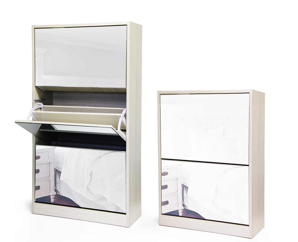 Dressing Tables Fine Living Mirror Shoe 3+2tier G/W Grain