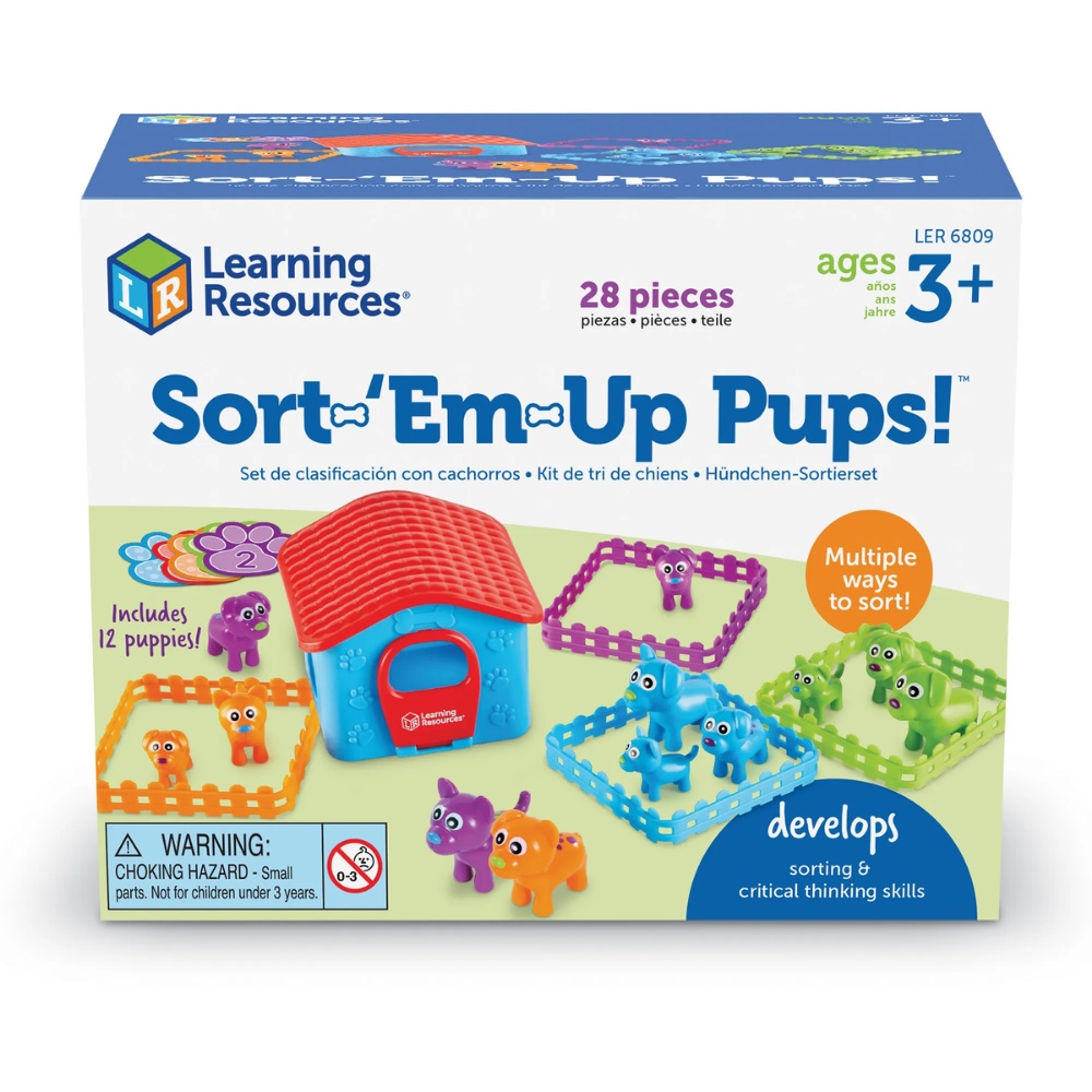 Learning Resources - Sort -'Em -Up-Pups™: Counting Colour Sorting Toy for Toddlers