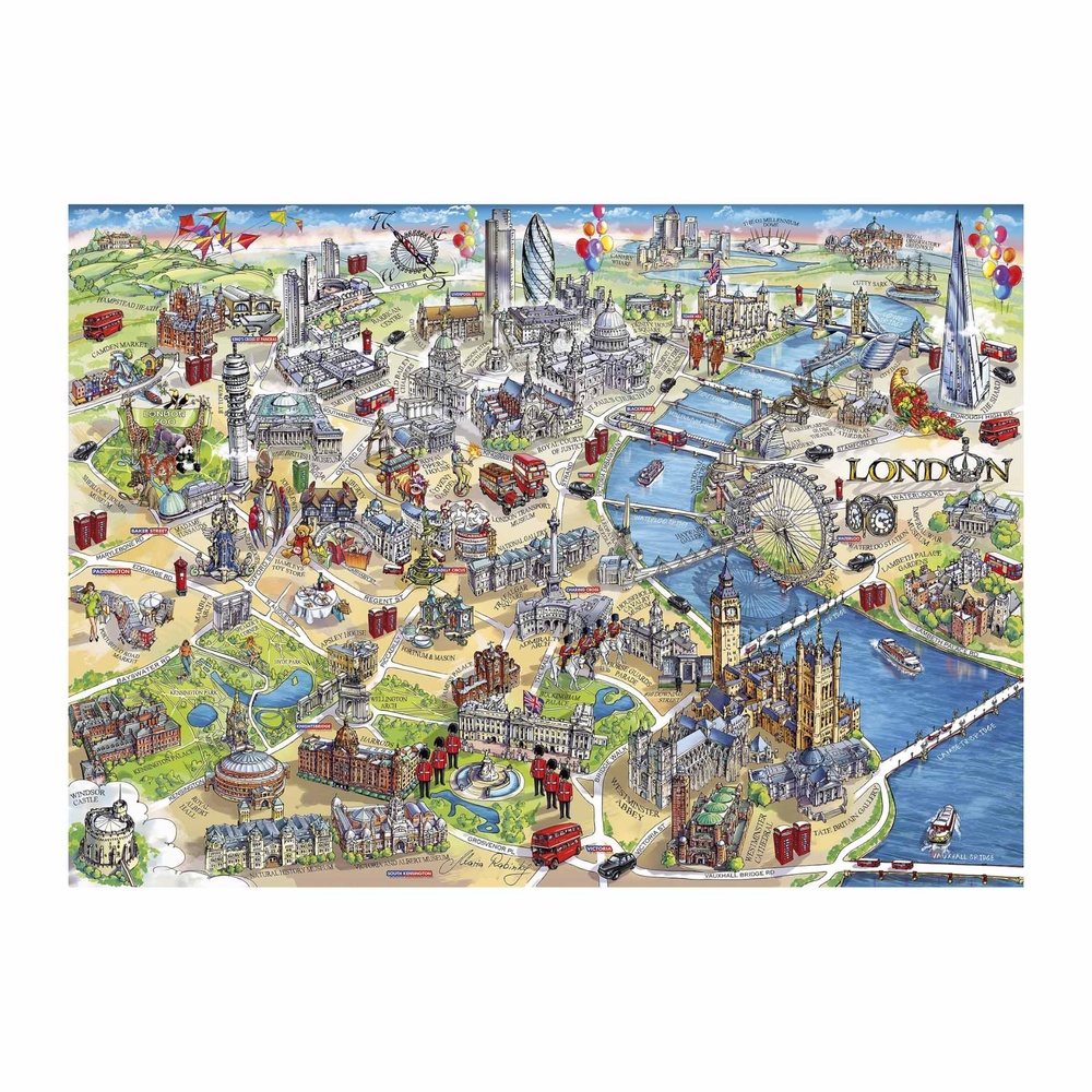 Gibsons - London Landmarks - 1000 Piece Jigsaw Puzzle