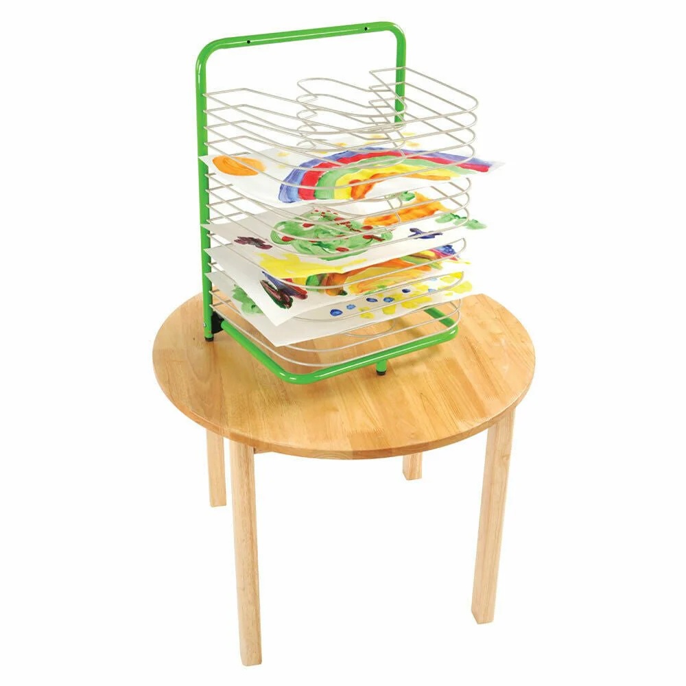 EDX Education - Desk Top/ Wall Mounted Art Drying Rack - 15 Shelves