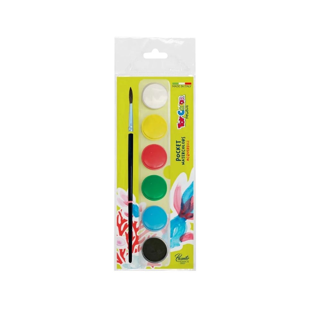 Toy Color - Watercolours Party Kit - Classic, Pearly, Neon - 12 Packs in Gift Box
