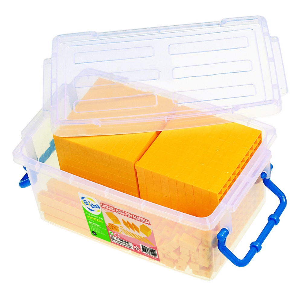 Gigo - Base Ten Linking Set - Yellow - 161pcs Container