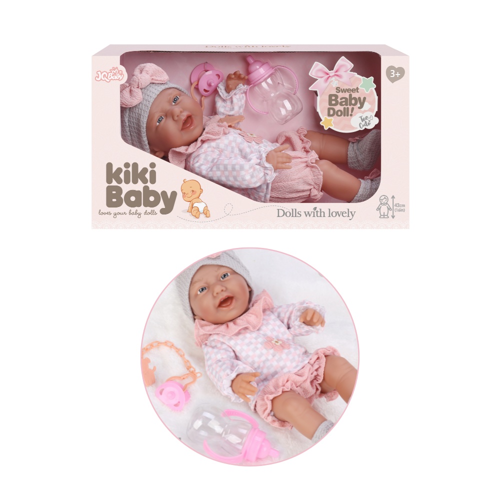 Baby Doll with Vinyl Body, Pacifier & Bottle - 40cm