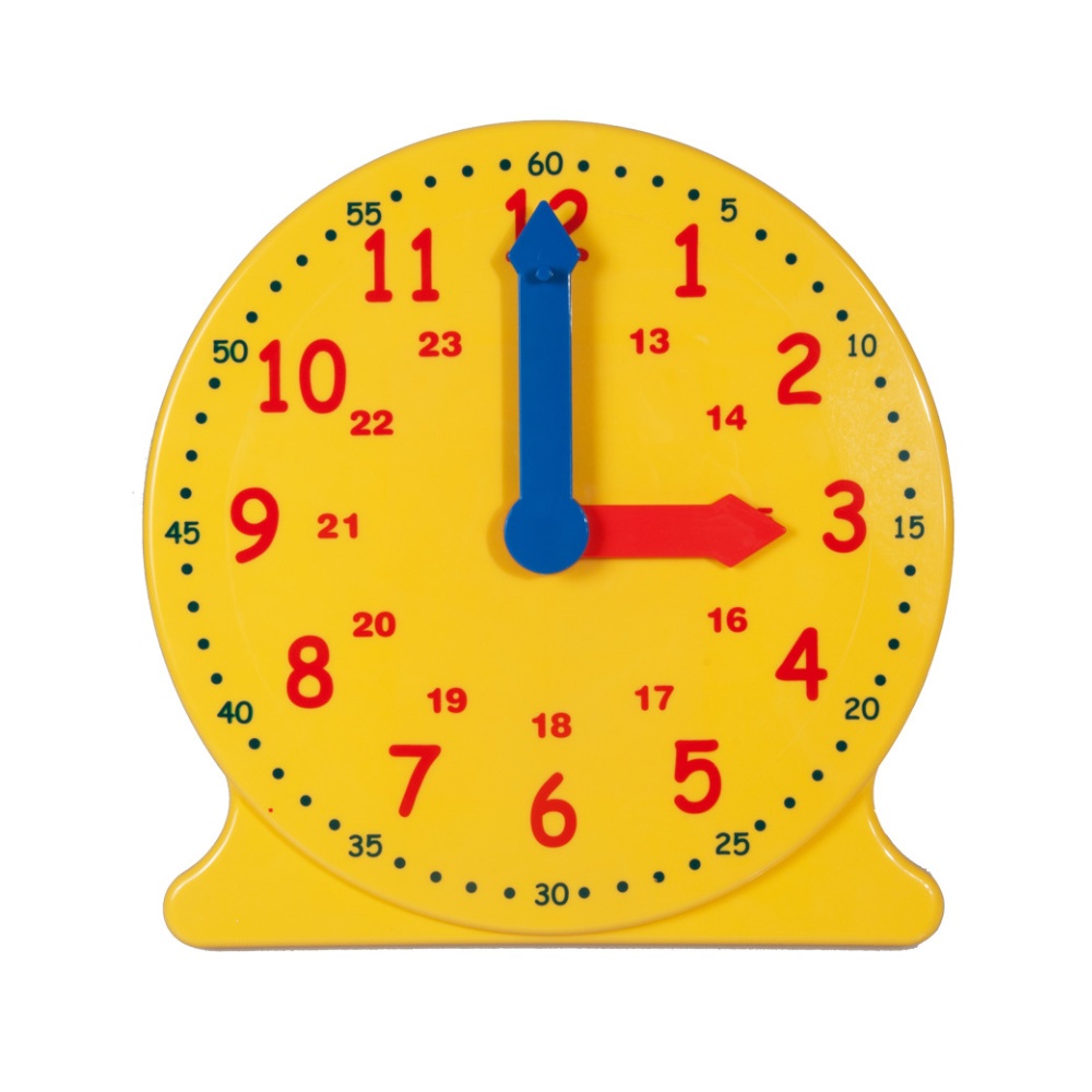 Greenbean - Demo Clock 12-Hour 30cm - Time Teaching Aid for Classroom