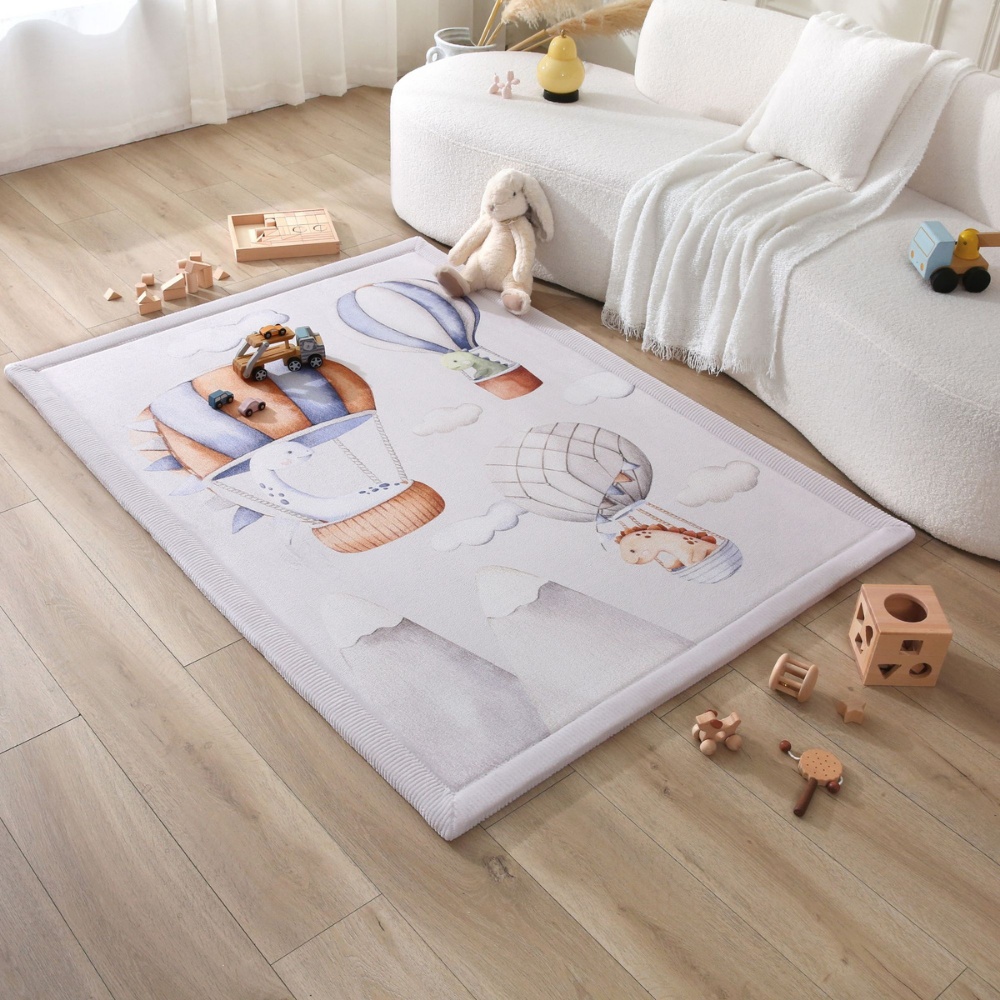 Hakuna Matte - CloudSoft Play Mat Carpet - Dinosaur Balloons 170 x 120 x 2.5 cm