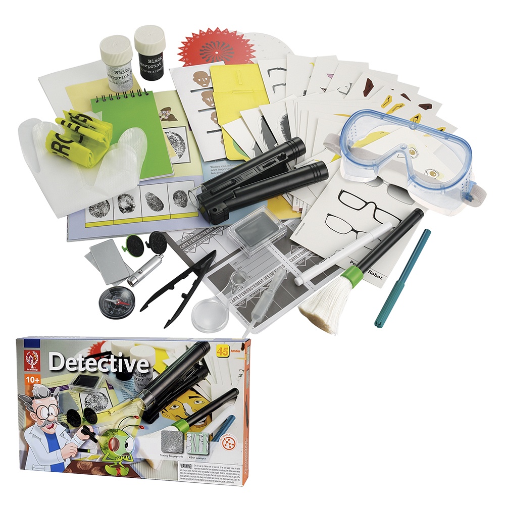 Edu-Toys - Deluxe Detective Kit - 45 Activities - Science Learning Kit for Kids