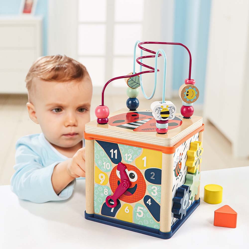 TopBright - 5-in-1 Insect Play Cube: Montessori Activity Toy