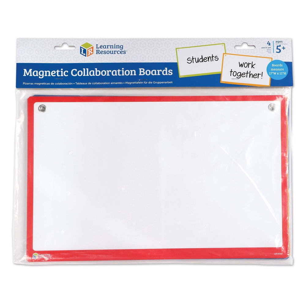 Learning Resources - Magnetic Dry Erase Collaboration White Boards for Kids