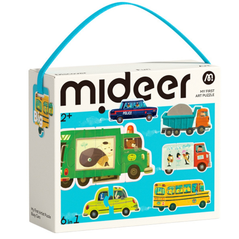 Mideer - My First Jigsaw Puzzle for Kids - Busy Cars
