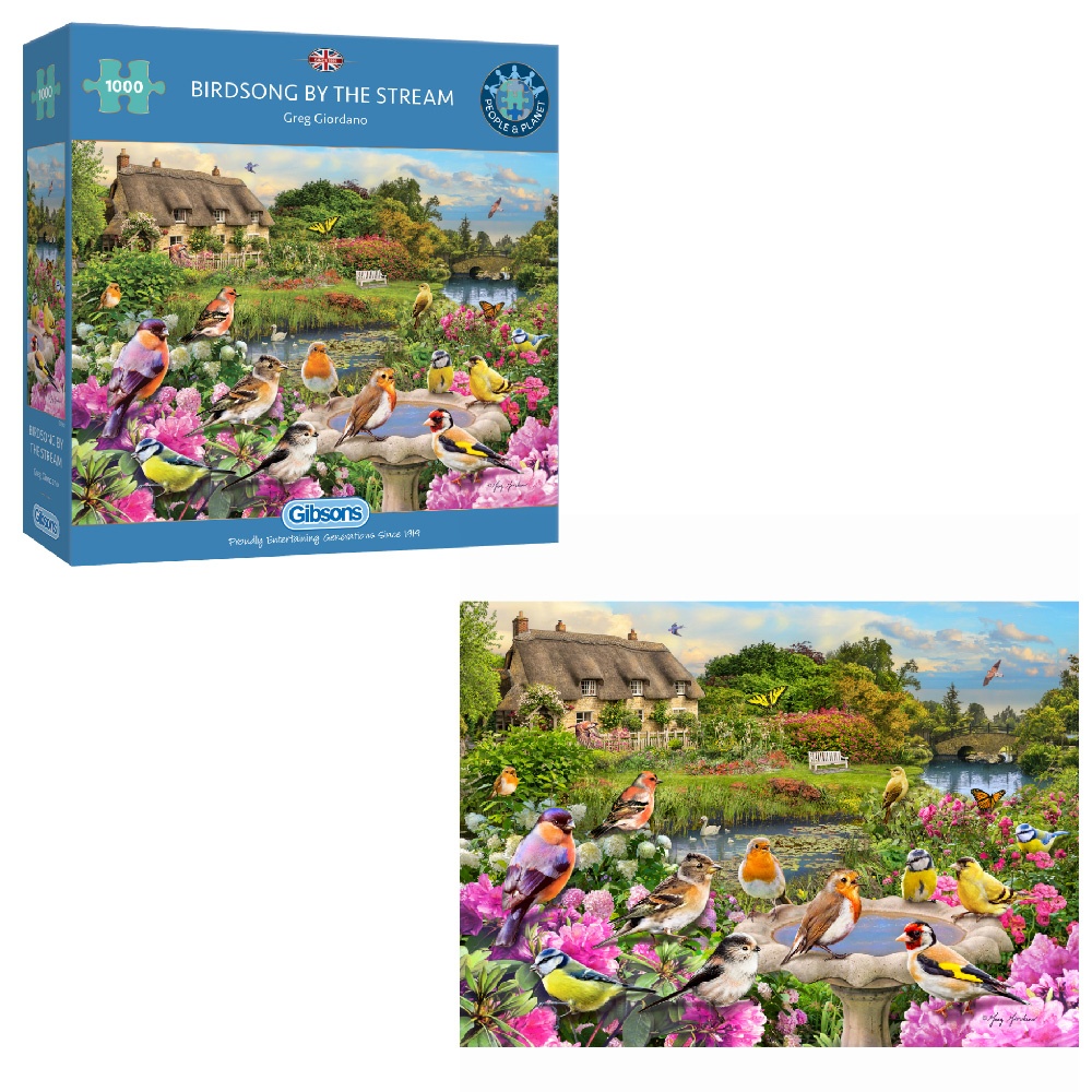 Gibsons - Birdsong by the Stream - 1000 Piece Jigsaw Puzzle