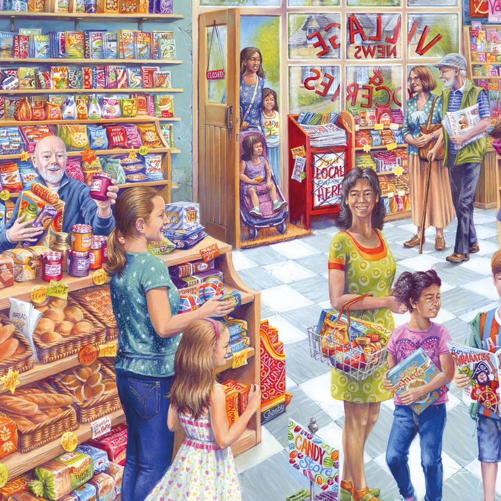 Gibsons - Village News - 1000 Piece Jigsaw Puzzle