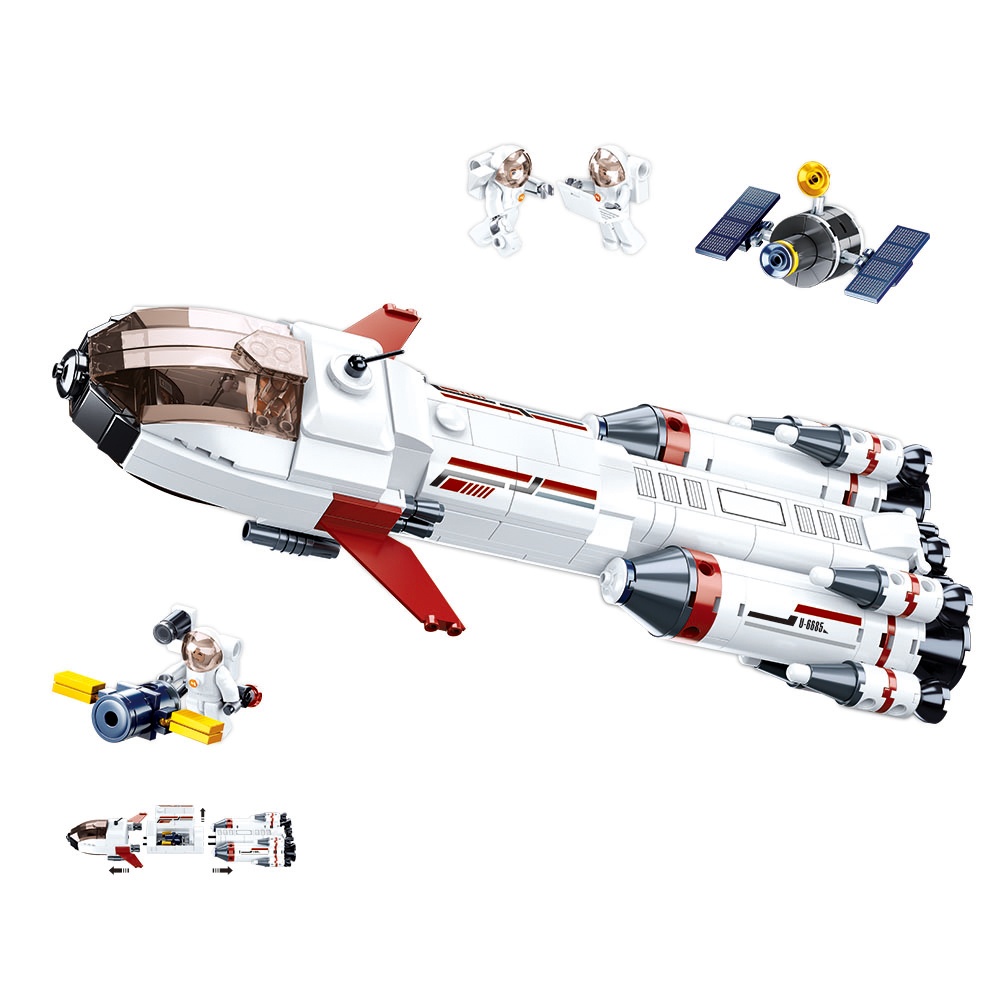 Sluban Building Set: Space - Saturn Expedition Rocket - 468pcs
