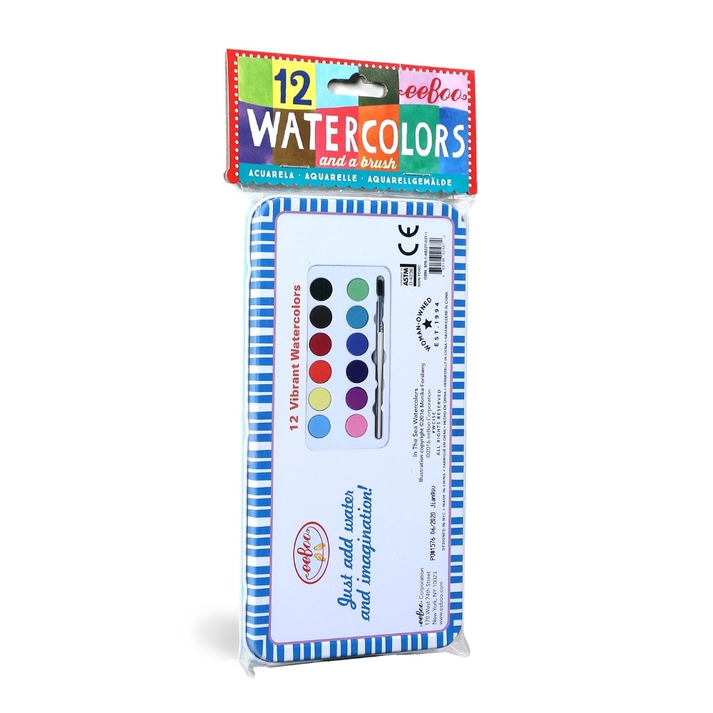 eeBoo - WaterColours - In The Sea - 12pcs