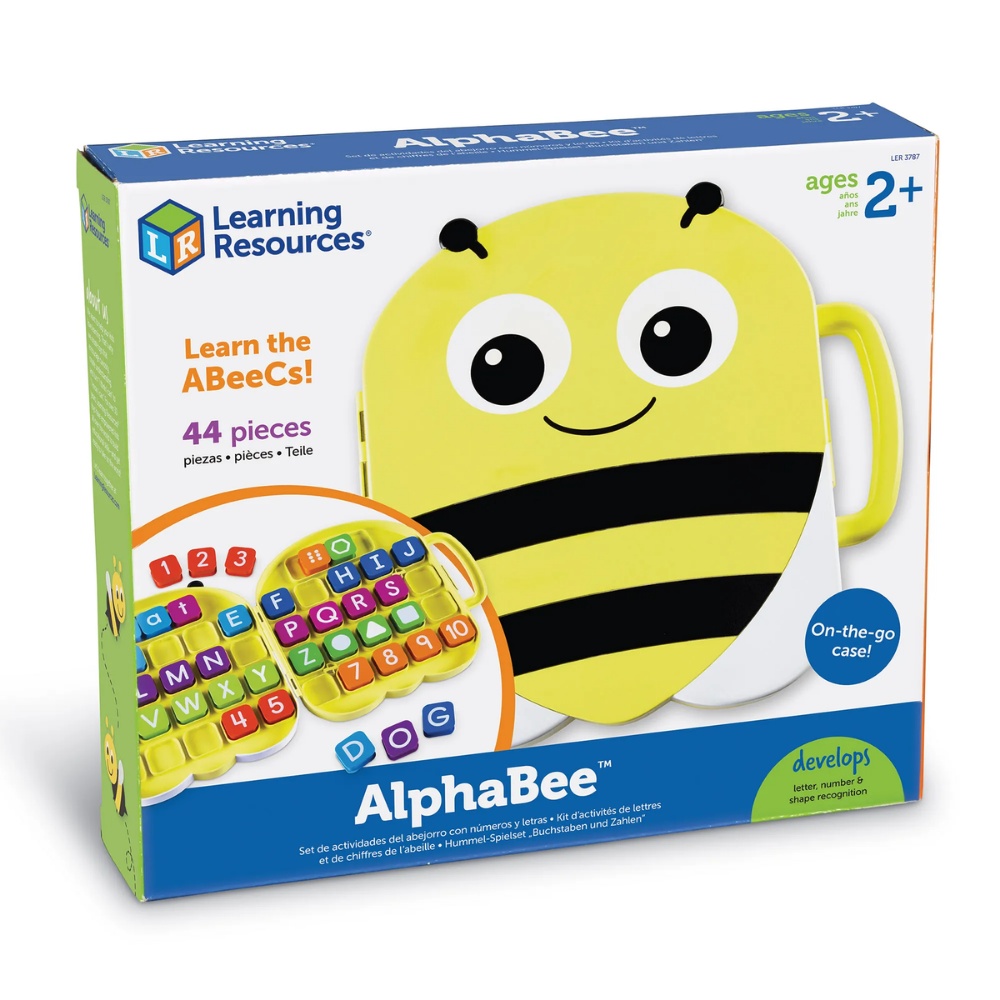 Learning Resources - AlphaBee Suitcase ABC Letters Numbers & Shapes Set