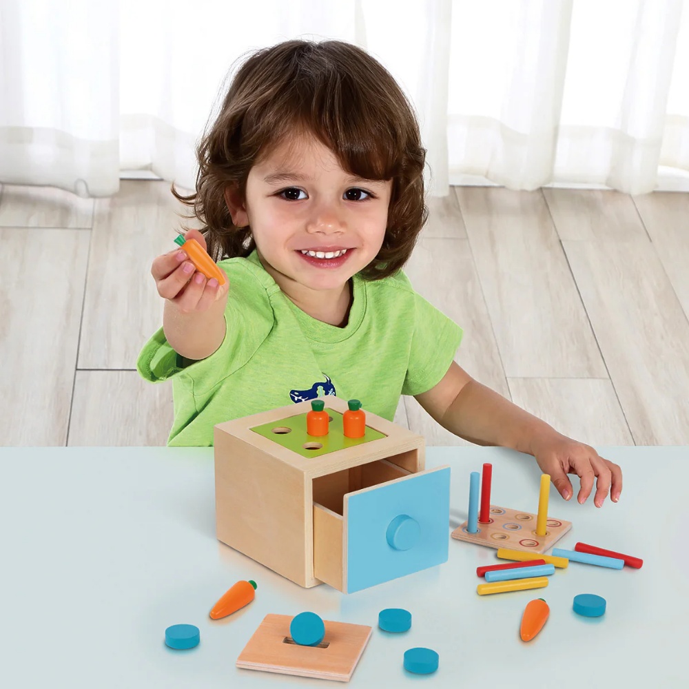 TookyToy - Montessori Activity Box The Thinker Playset - 7-12 Months