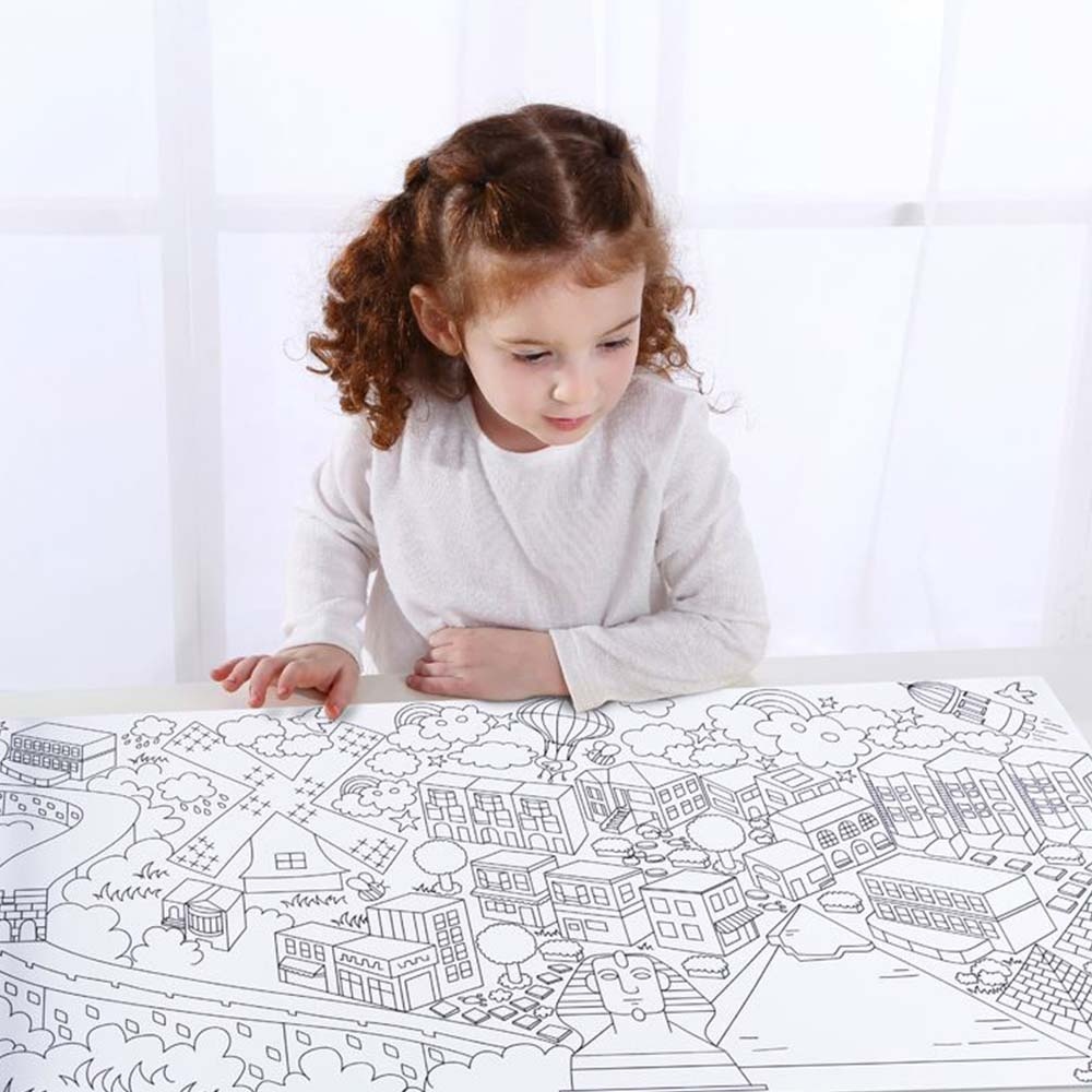 TookyToy - Colouring Roll - Cities Around The World