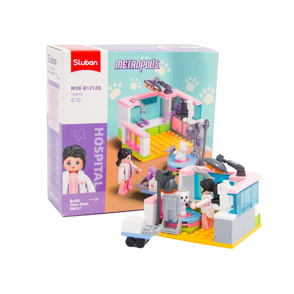 Sluban Building Set: Metropolis - Cute Pet Groomer - 103pcs