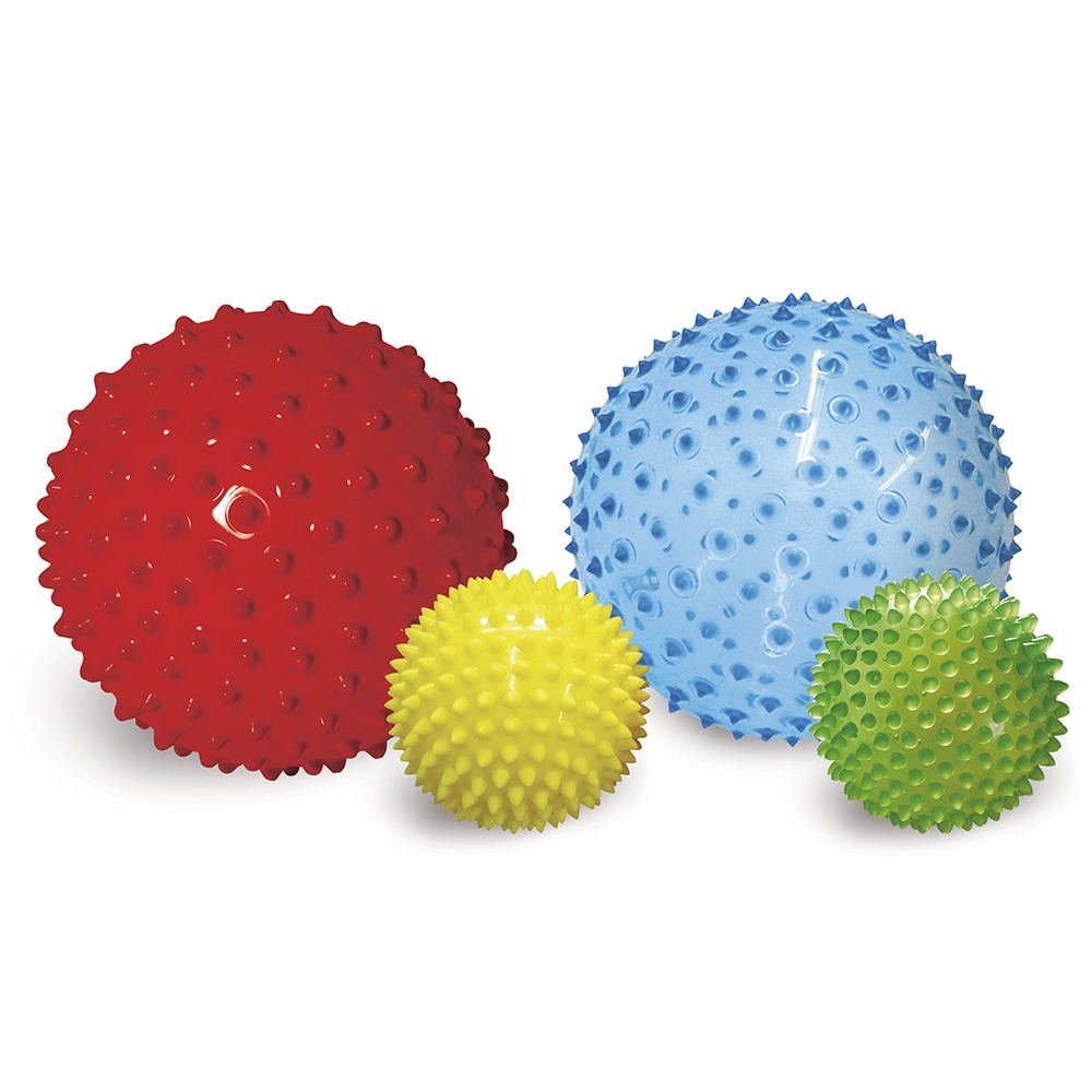edushape - Sensory Balls 4-Pack - Textured Balls for Baby Motor Skills & Tactile Play