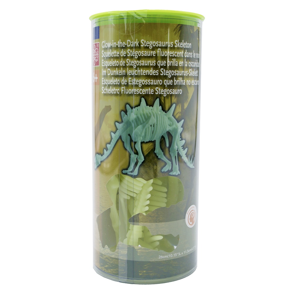 Edu-Toys - Glow in the Dark - Stegosaurus Skeleton - 26cm