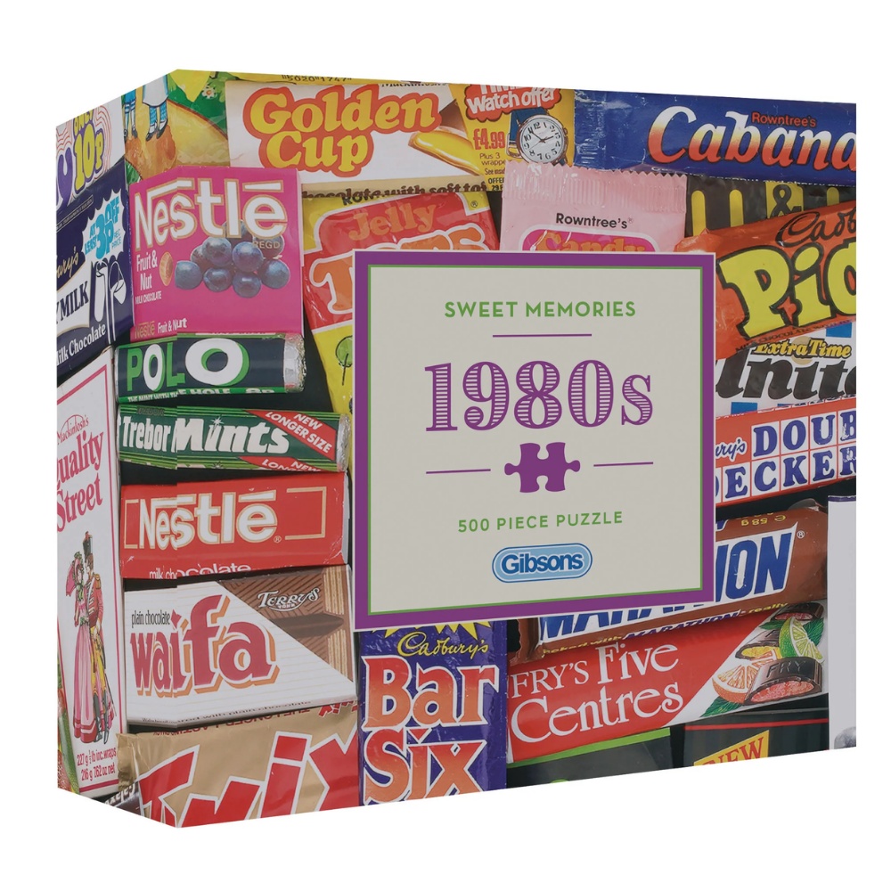 Gibsons - Sweet Memories of the 1980s - 500 Piece Jigsaw Puzzle in Gift Box