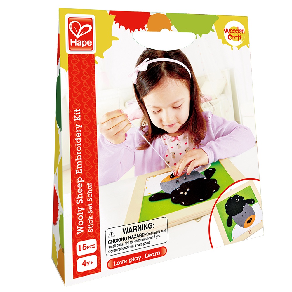 Hape - Arts & Crafts Embroidery Kit - Woolly Sheep -**