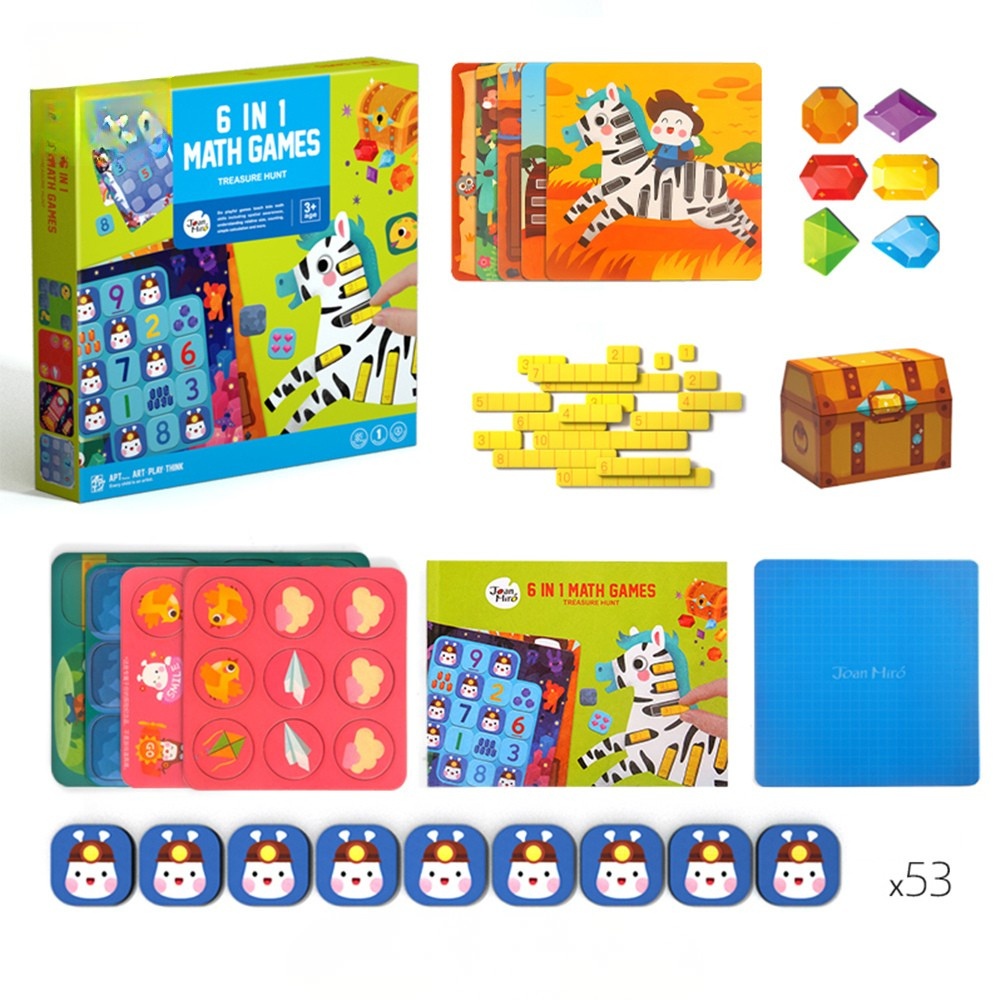 Jar Meló - Magnetic Maths Games 6-in-1 Set - Educational Number Skills Toy for Kids