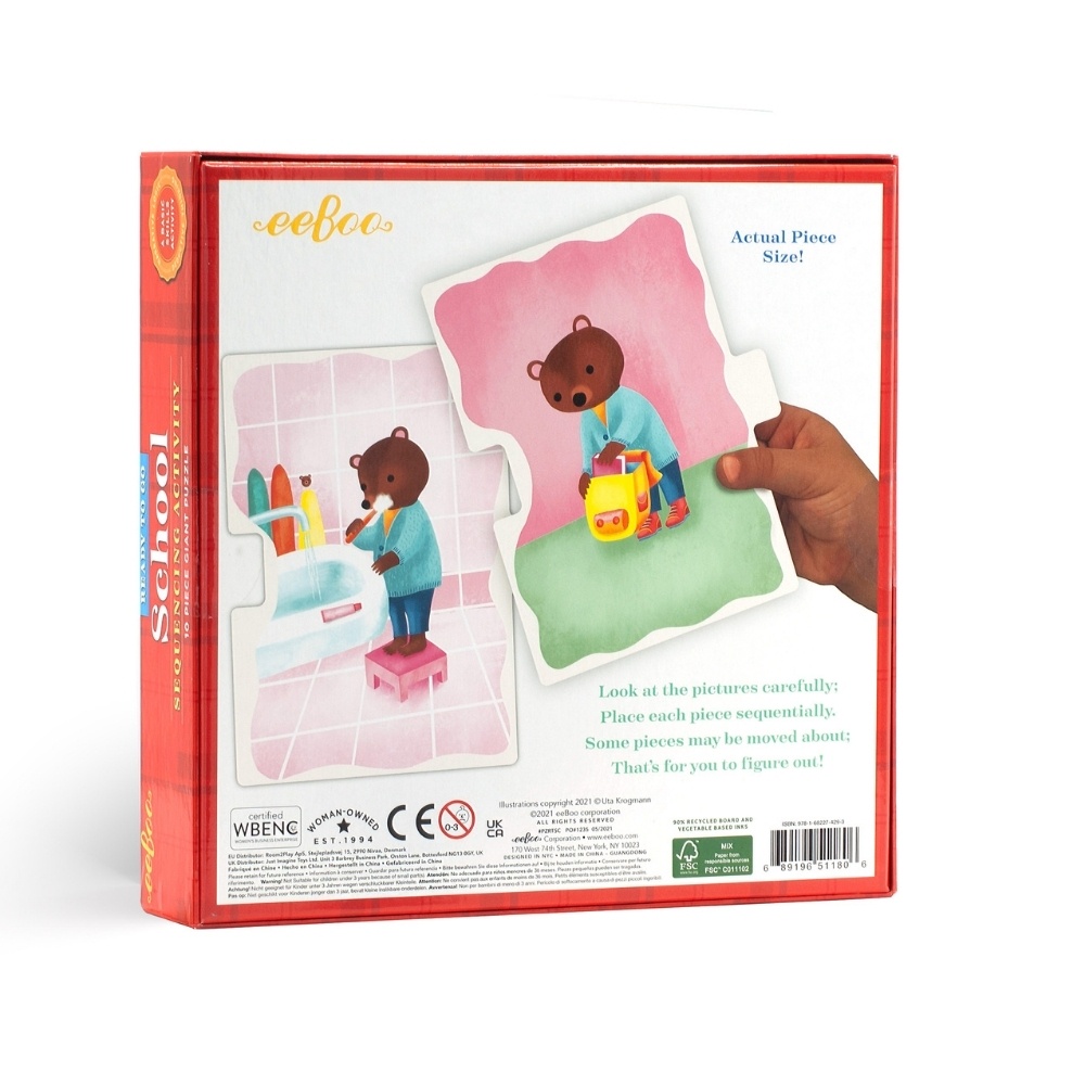 eeBoo - Sequencing Activity Puzzle for Kids - School
