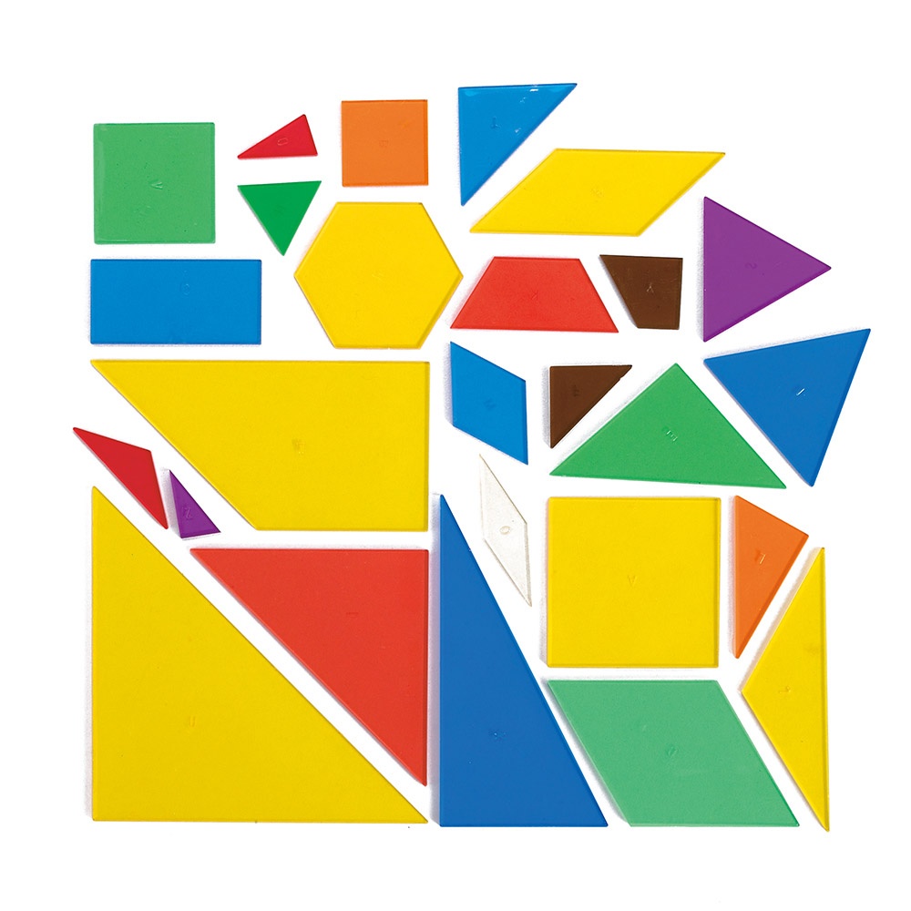 EDX Education - Polygons - Plastic 15 Shapes - 450pcs