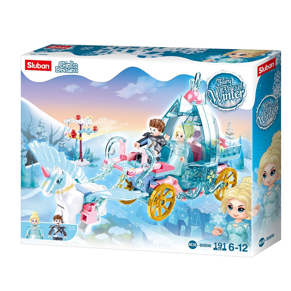 Sluban Building Set: Fairy Tales of Winter - Carriage - 191pcs