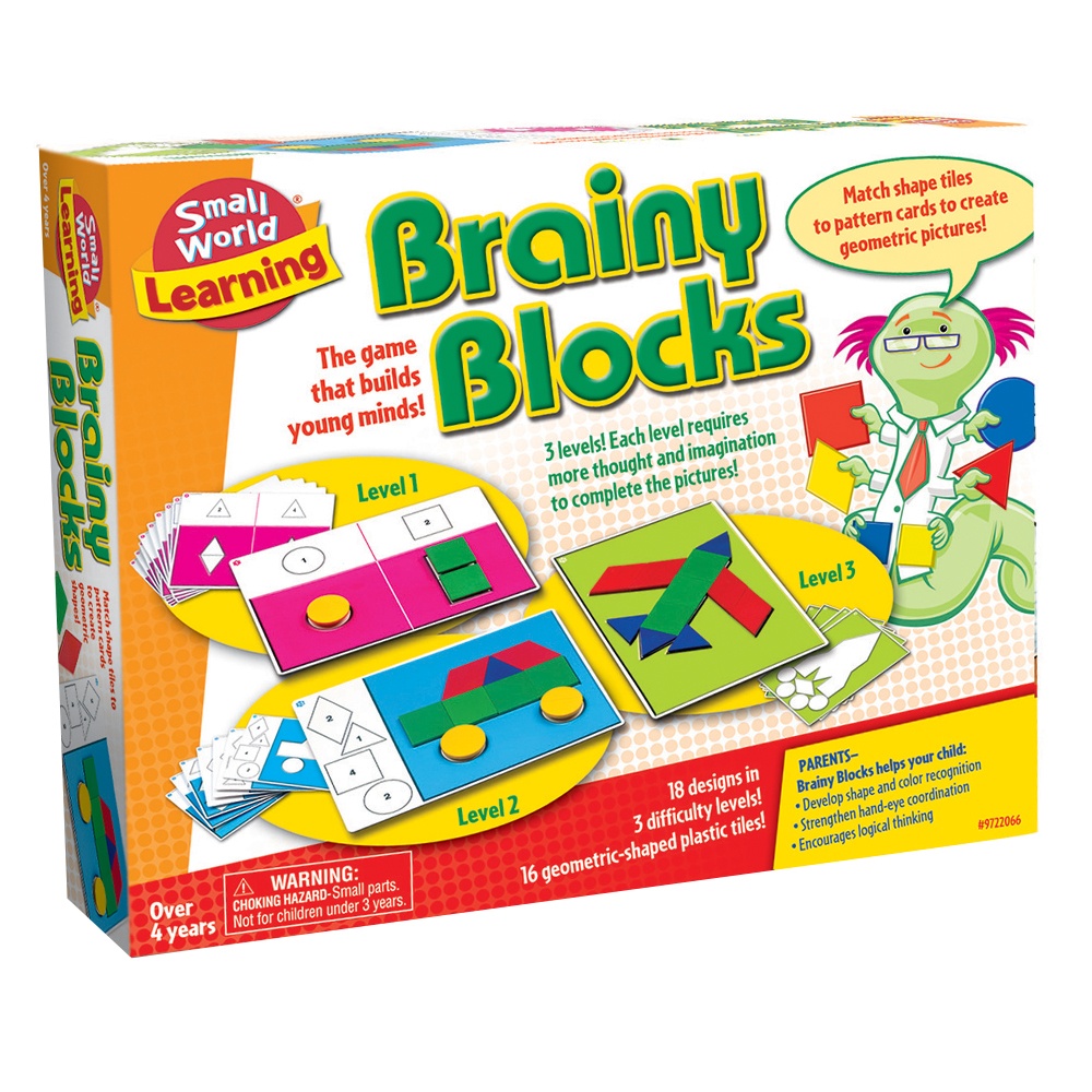 Small World Toys - Brainy Blocks - 34pcs