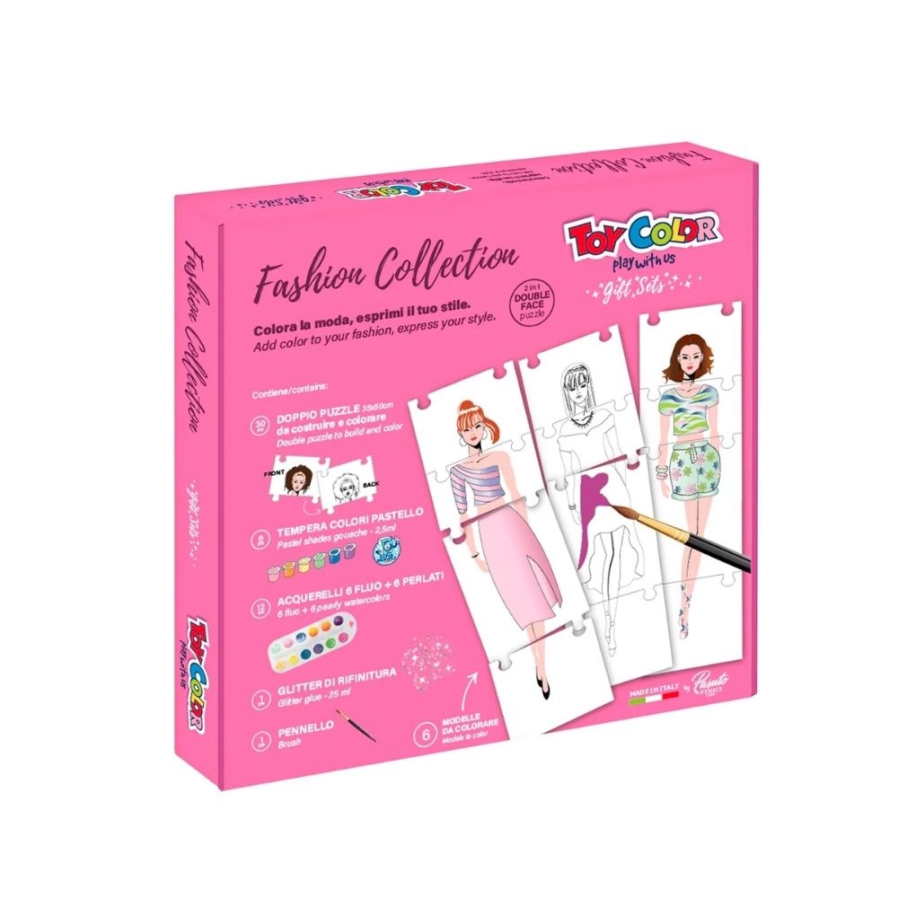 Toy Color - Fashion Design - Watercolour & Gouache Painting Kit - 49pcs