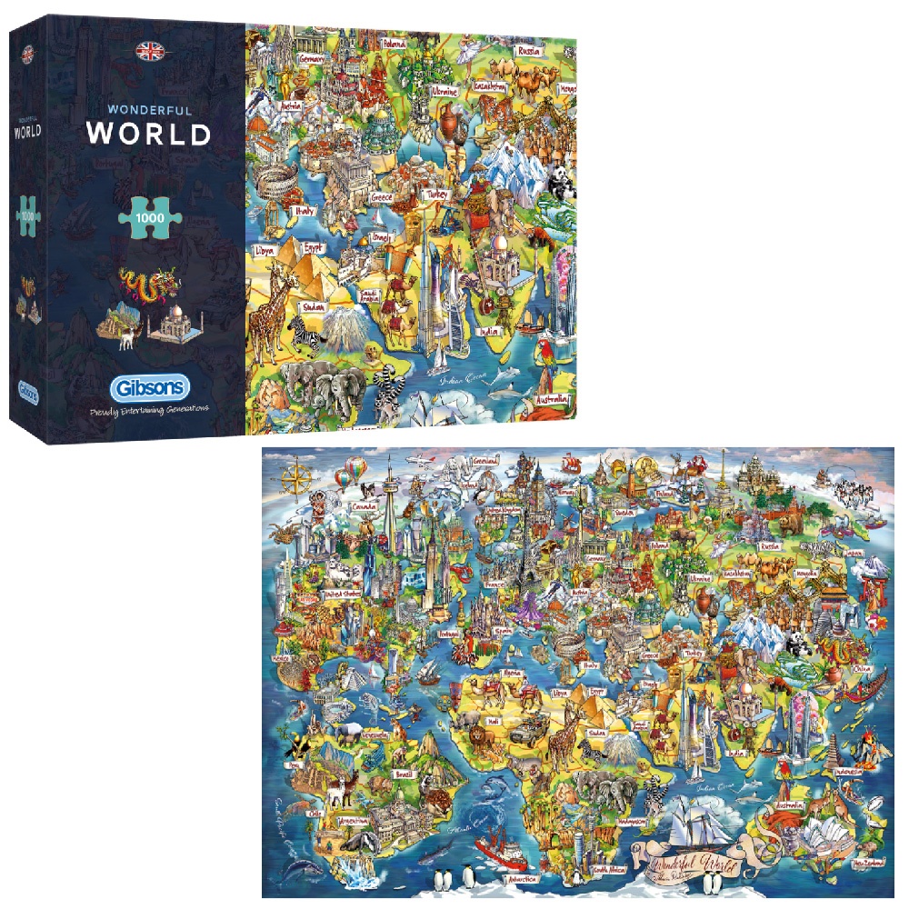 Gibsons - Wonderful World - 1000 Piece Jigsaw Puzzle
