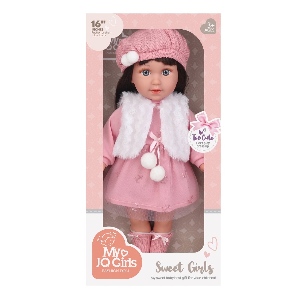 Fashion Doll - Nina - Dress, Beanie & Shoes - 40cm