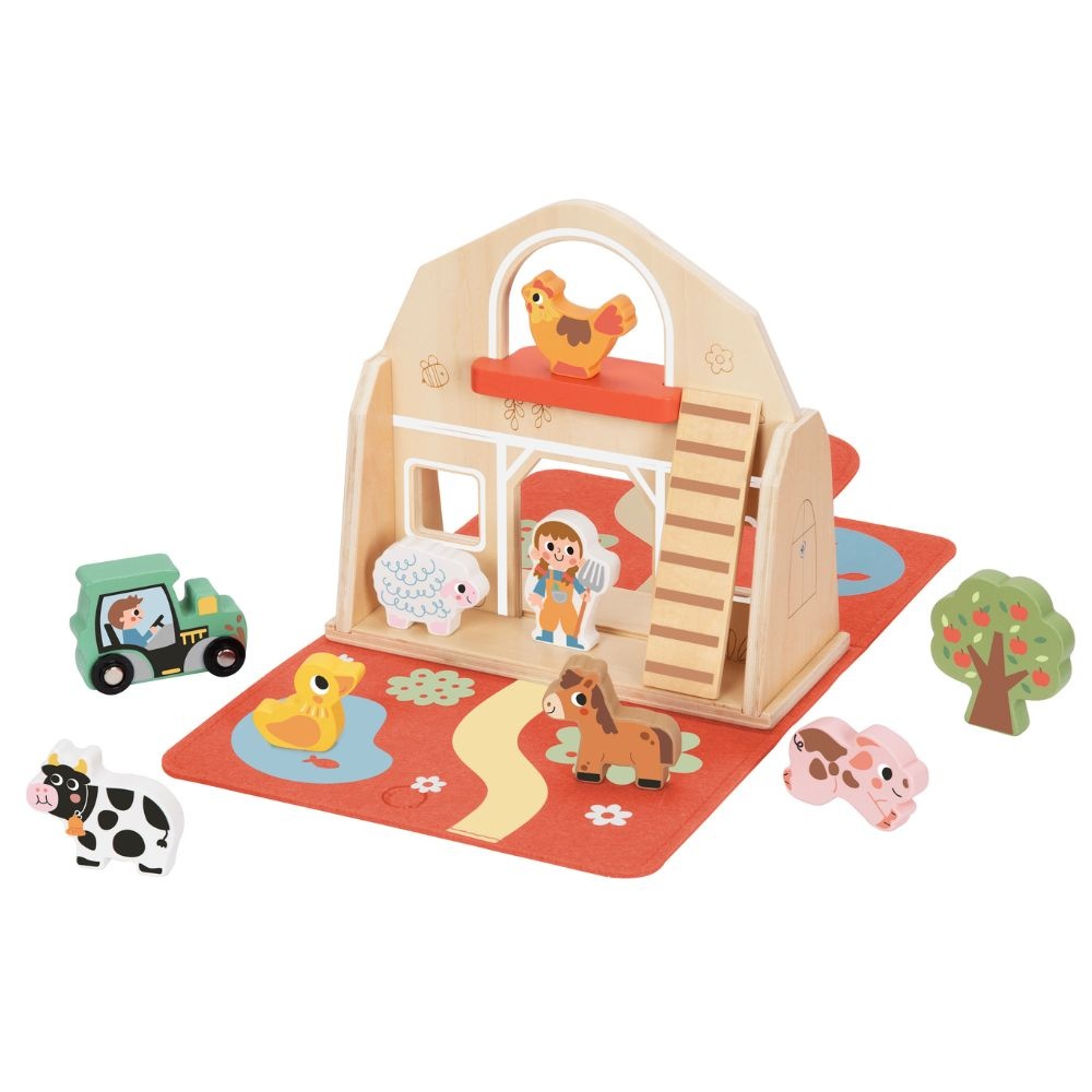 TookyToy - Farm Animals Story Box Play Set