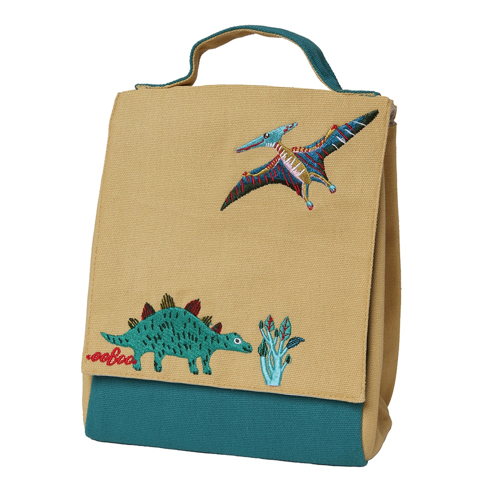 eeBoo - Kids Dinosaur Embroidered Lunch Bag