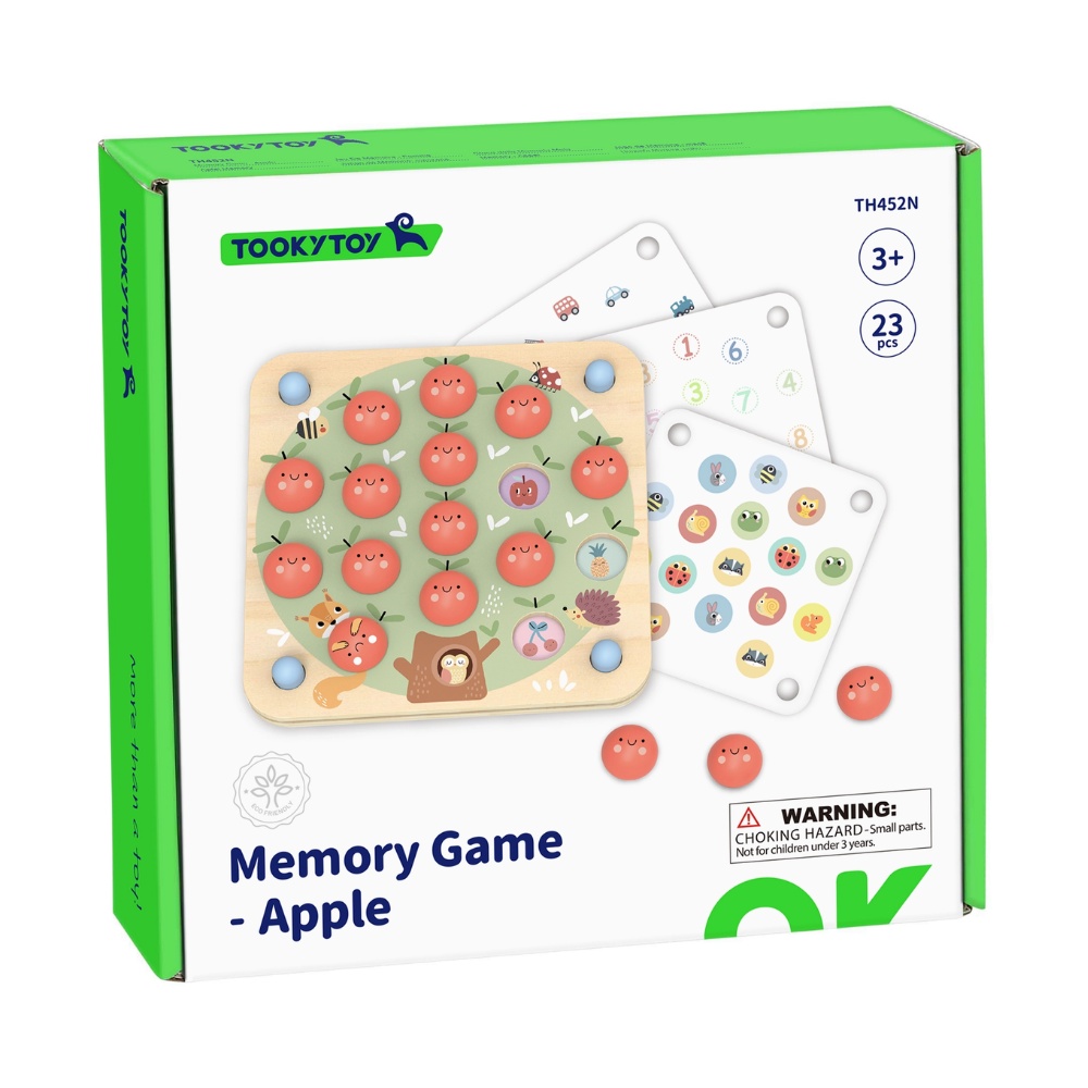 TookyToy - Apple Memory Game with Activity Cards