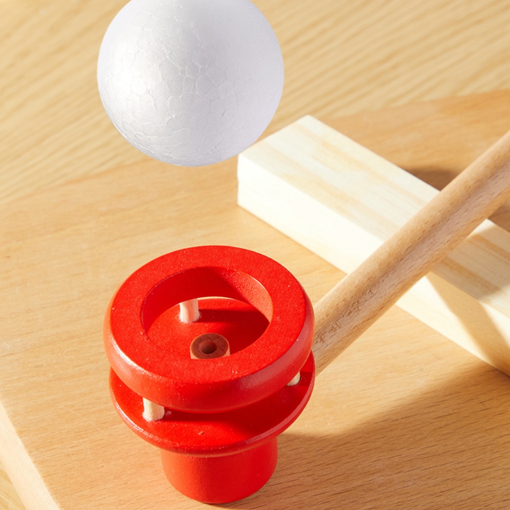 Mideer - Wooden Blow Pipe: Breathing Therapy Toy for Kids