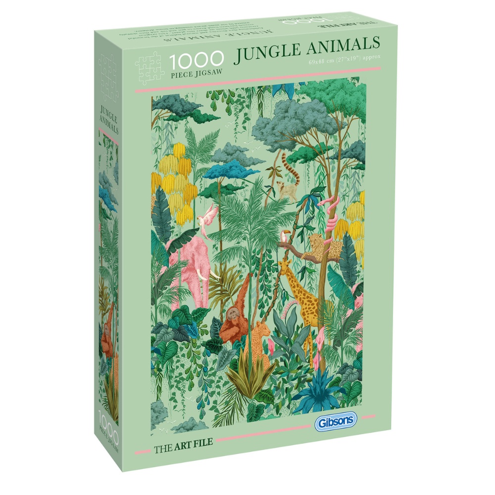 Gibsons - The Art File: Jungle Animals - 1000 Piece Jigsaw Puzzle