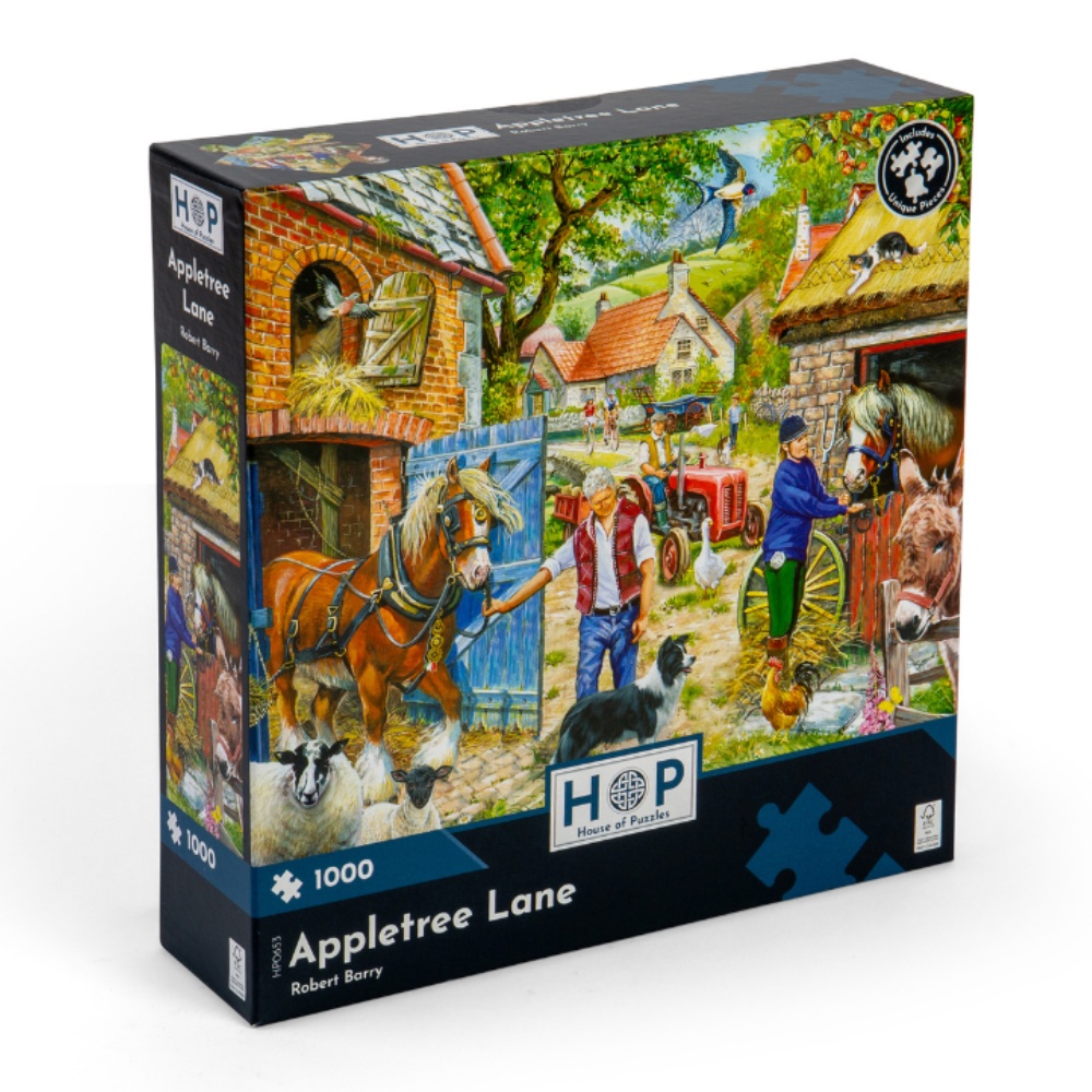 House of Puzzles - Appletree Lane - 1000 Piece Jigsaw Puzzle