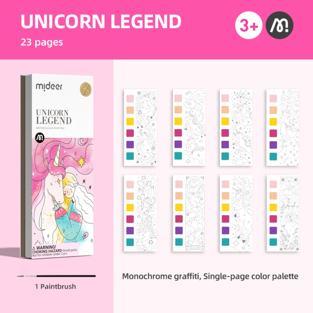 Mideer - Watercolour Painting Set - Travel Size - Unicorn Legend