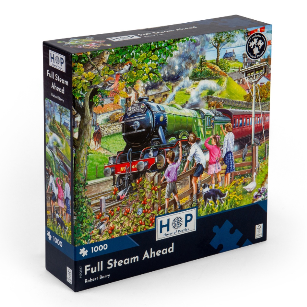 House of Puzzles - Full Steam Ahead - 1000 Piece Jigsaw Puzzle