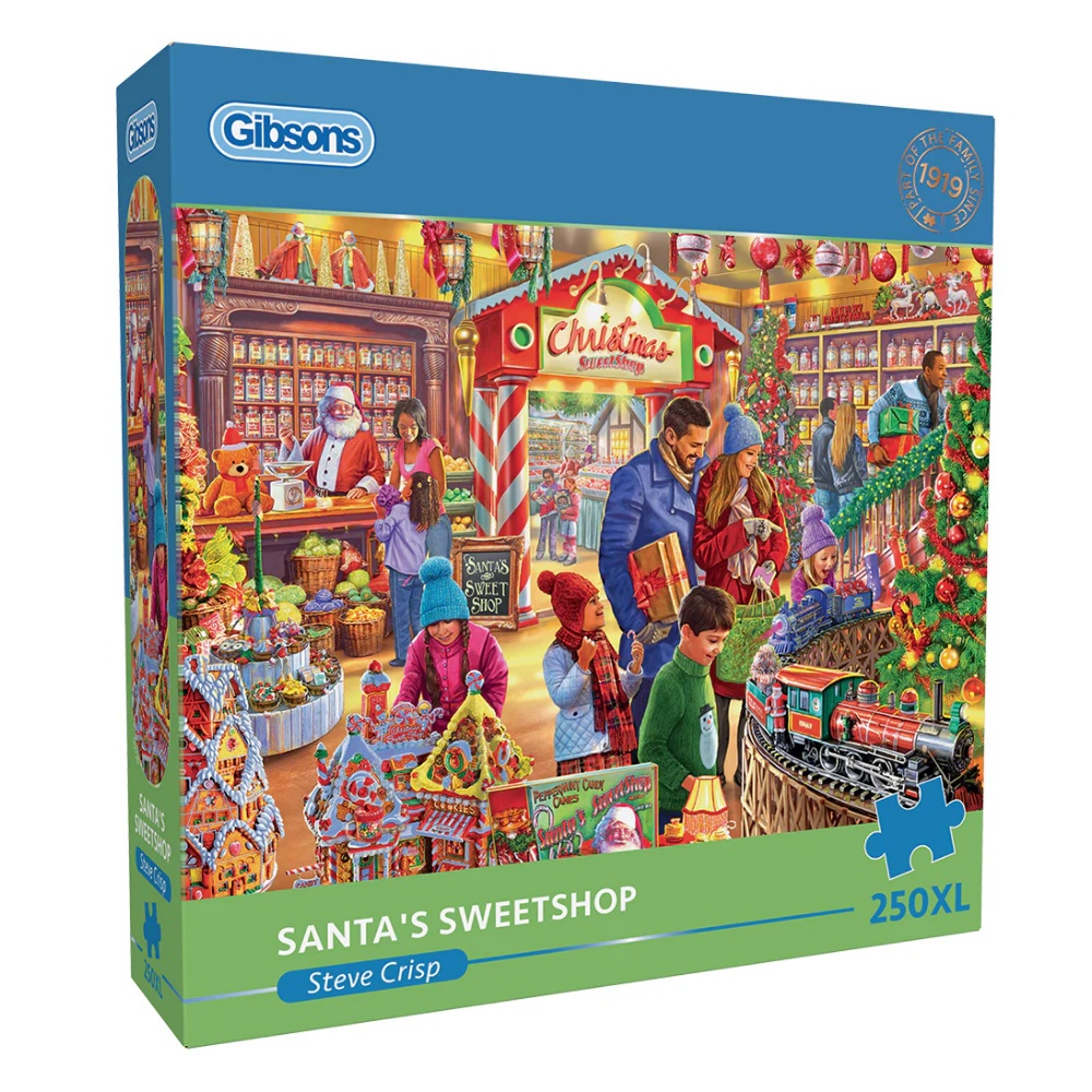 Gibsons - Santa's Sweetshop - XL Pieces - 250 Piece Jigsaw Puzzle