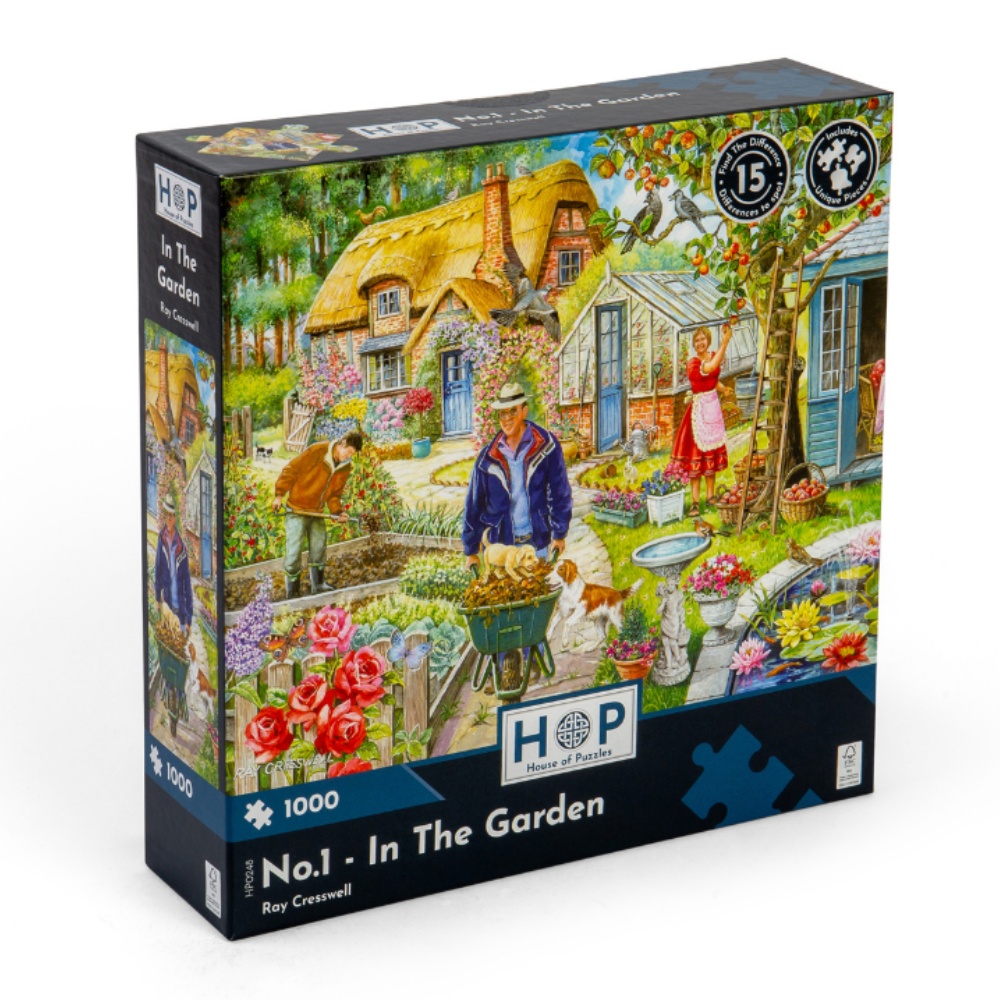 House of Puzzles - No.1 - In The Garden - 1000 Piece Jigsaw Puzzle